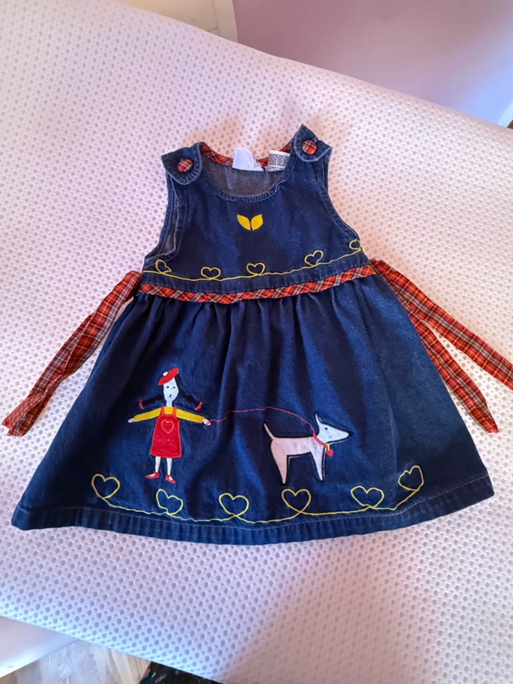 Vtg Children's Denim Dress
